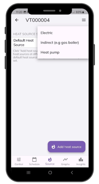 Mixergy App 7_Heat source options