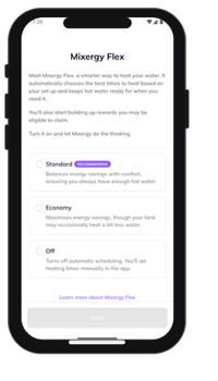 User App_Mixergy Flex sign up